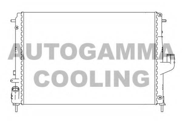 Радиатор, охлаждение двигателя AUTOGAMMA 105782