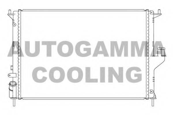 AUTOGAMMA 105783 Радиатор, охлаждение двигателя