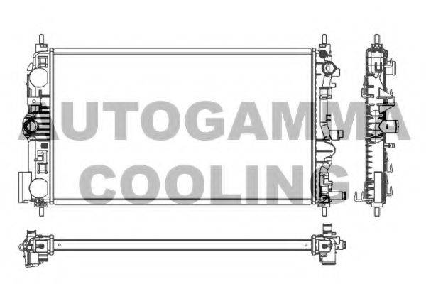 Радіатор, охолодження двигуна AUTOGAMMA 105787