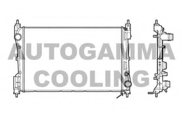 AUTOGAMMA 105791 Радиатор, охлаждение двигателя