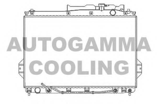 Радиатор, охлаждение двигателя AUTOGAMMA 105798