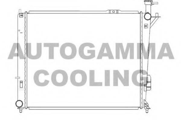 Радіатор, охолодження двигуна AUTOGAMMA 105840