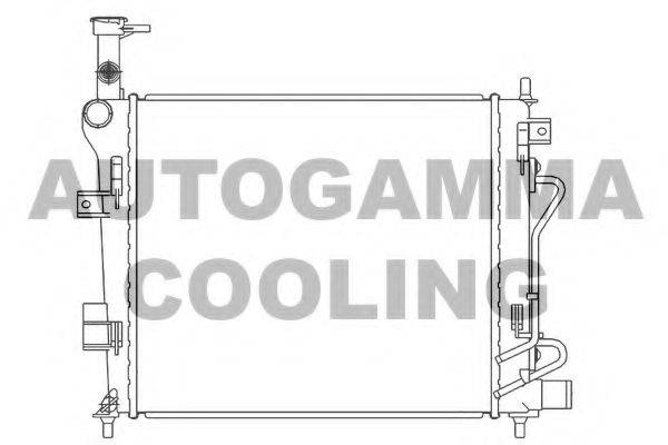 AUTOGAMMA 105844 Радиатор, охлаждение двигателя