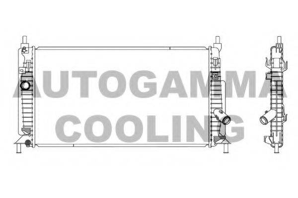 Радіатор, охолодження двигуна AUTOGAMMA 105903