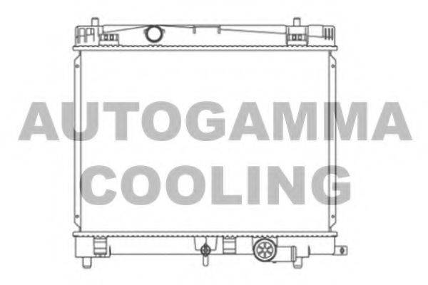 Радиатор, охлаждение двигателя AUTOGAMMA 105907