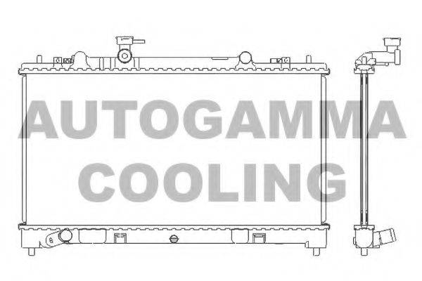 Радіатор, охолодження двигуна AUTOGAMMA 105990