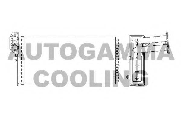 Теплообменник, отопление салона AUTOGAMMA 105994