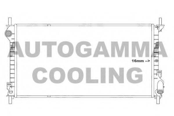 AUTOGAMMA 107003 Радиатор, охлаждение двигателя