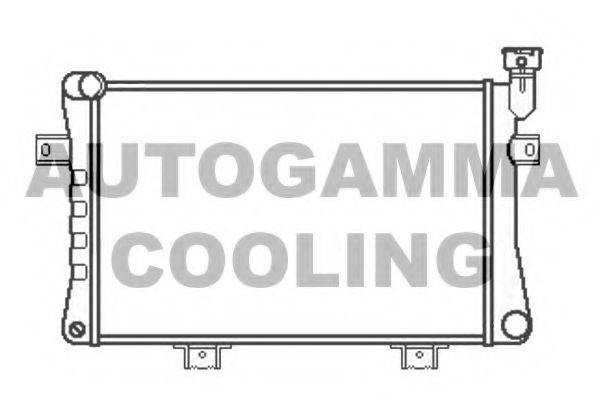 AUTOGAMMA 107034 Радиатор, охлаждение двигателя