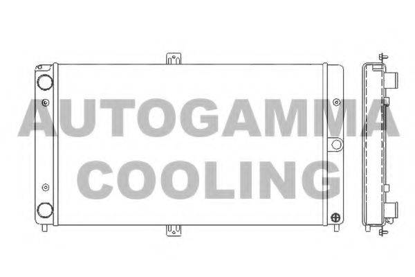 AUTOGAMMA 107035 Радиатор, охлаждение двигателя