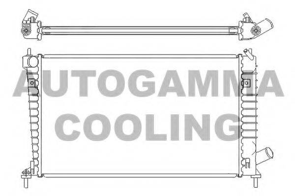 AUTOGAMMA 107050 Радиатор, охлаждение двигателя