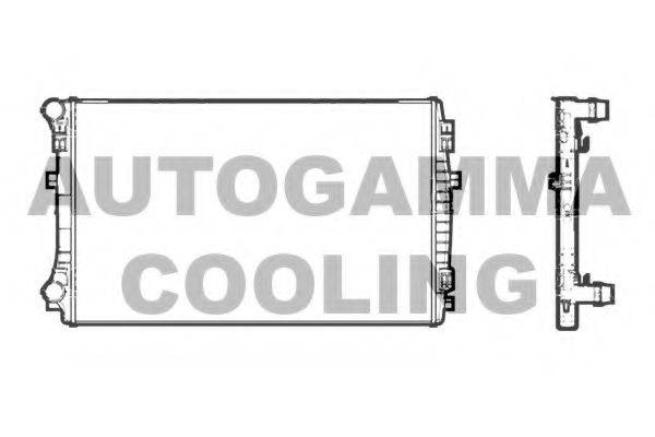 Радіатор, охолодження двигуна AUTOGAMMA 107198