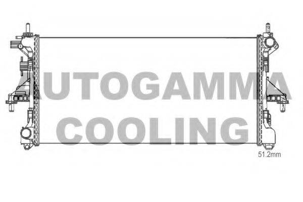 Радиатор, охлаждение двигателя AUTOGAMMA 107211