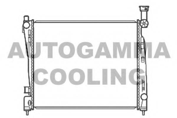 Радиатор, охлаждение двигателя AUTOGAMMA 107221
