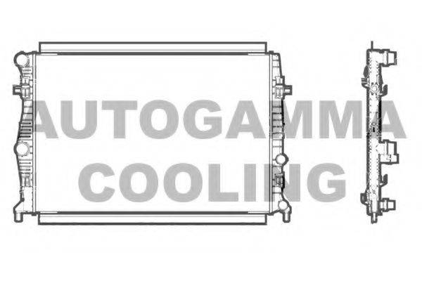 Радиатор, охлаждение двигателя AUTOGAMMA 107238