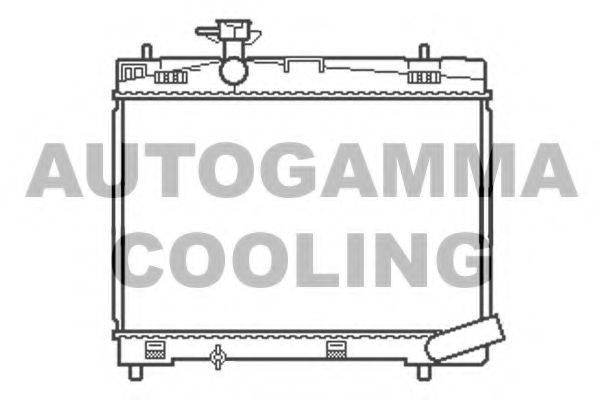 AUTOGAMMA 107242 Радиатор, охлаждение двигателя