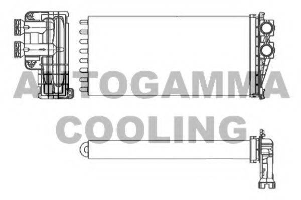 Теплообмінник, опалення салону AUTOGAMMA 107261