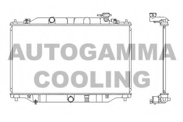 Радиатор, охлаждение двигателя AUTOGAMMA 107280