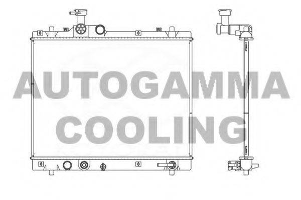 AUTOGAMMA 107463 Радіатор, охолодження двигуна