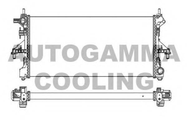 Радиатор, охлаждение двигателя AUTOGAMMA 107400