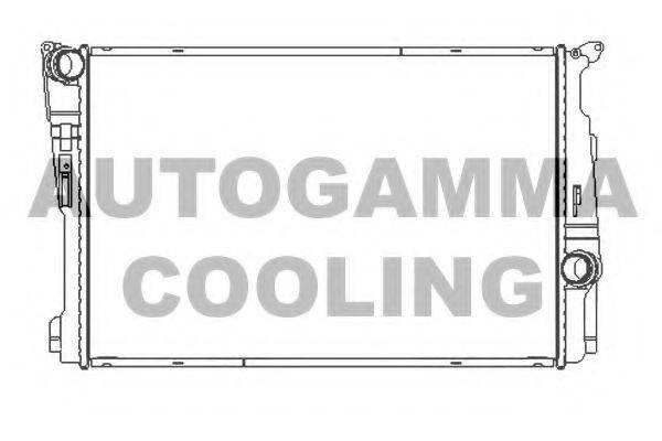 Радиатор, охлаждение двигателя AUTOGAMMA 107412