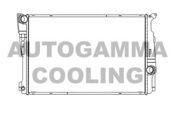 Радиатор, охлаждение двигателя AUTOGAMMA 107413