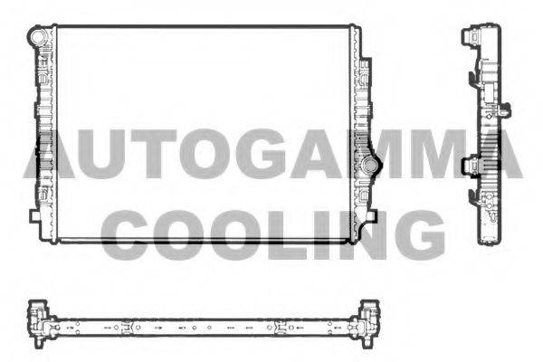AUTOGAMMA 107465 Радиатор, охлаждение двигателя