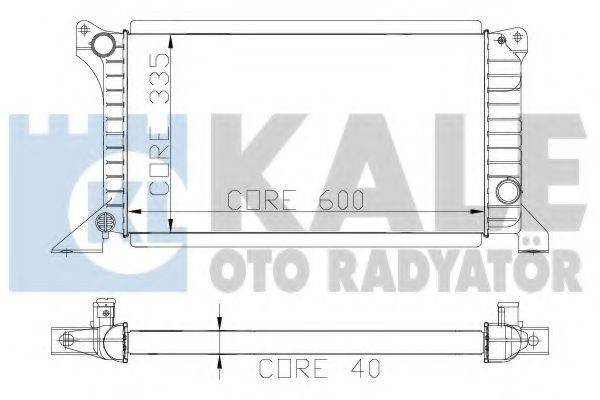 Радиатор, охлаждение двигателя KALE OTO RADYATOR 103100