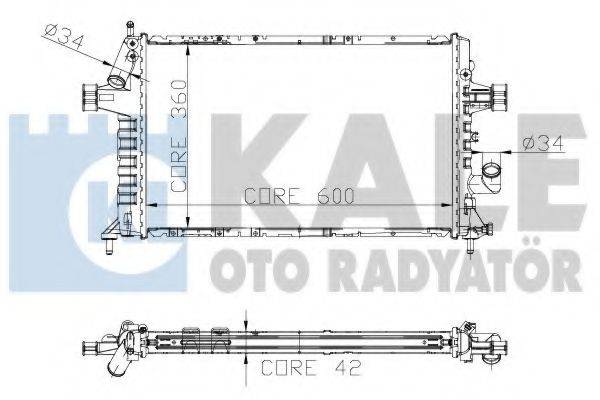 Радиатор, охлаждение двигателя KALE OTO RADYATOR 141300
