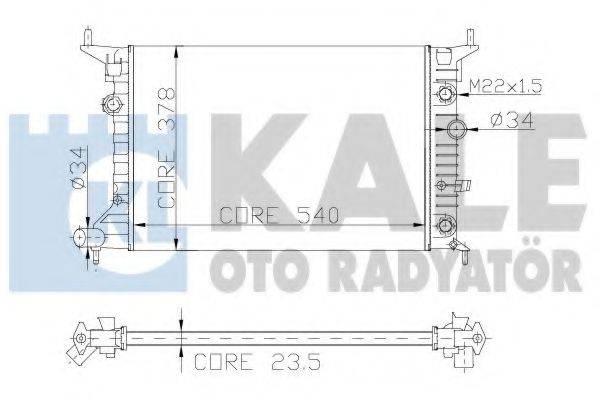 Радіатор, охолодження двигуна KALE OTO RADYATOR 151200