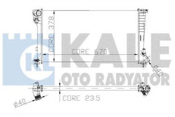KALE OTO RADYATOR 160900 Радиатор, охлаждение двигателя