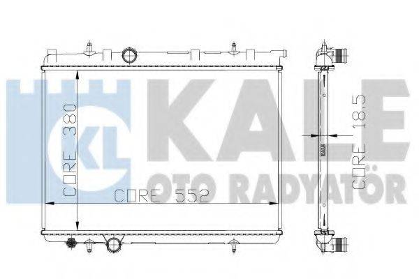 Радиатор, охлаждение двигателя KALE OTO RADYATOR 213099