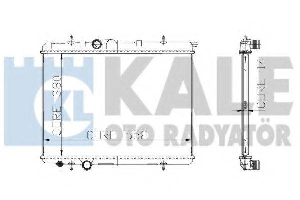 Радиатор, охлаждение двигателя KALE OTO RADYATOR 217899