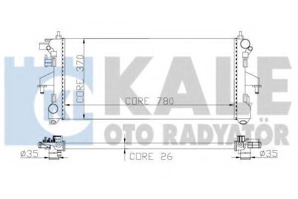 Радіатор, охолодження двигуна KALE OTO RADYATOR 285500