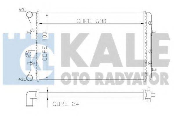 Радиатор, охлаждение двигателя KALE OTO RADYATOR 353800