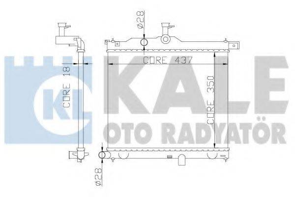 KALE OTO RADYATOR 358300 Радиатор, охлаждение двигателя