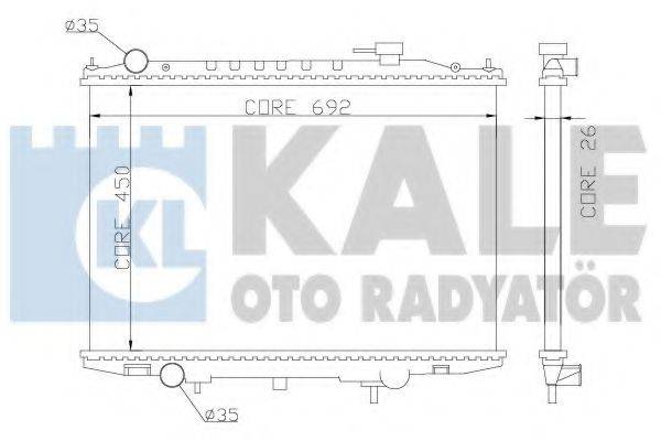 KALE OTO RADYATOR 362900 Радиатор, охлаждение двигателя
