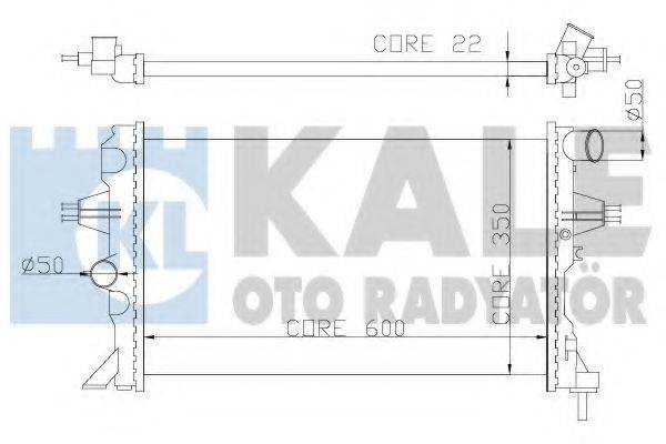 Радиатор, охлаждение двигателя KALE OTO RADYATOR 363500