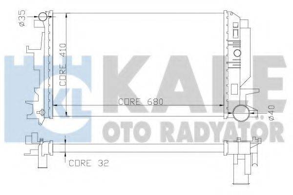KALE OTO RADYATOR 373900 Радиатор, охлаждение двигателя