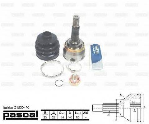 PASCAL G15004PC Шарнірний комплект, приводний вал