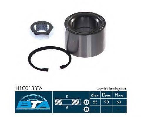 BTA H1C018BTA Комплект підшипника ступиці колеса