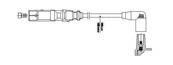 BREMI 1A3225 Провод зажигания