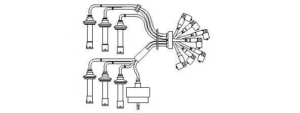 BREMI 243 Комплект проводов зажигания