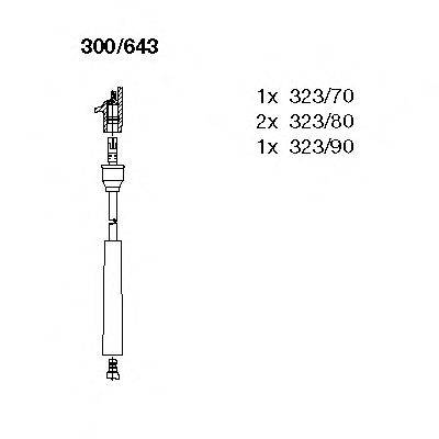 BREMI 300643 Комплект проводов зажигания