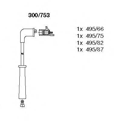 BREMI 300753 Комплект проводов зажигания