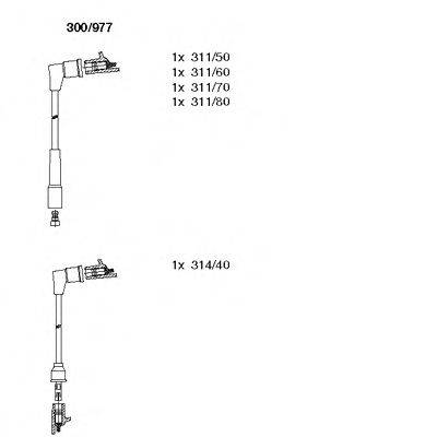 Комплект проводов зажигания BREMI 300/977