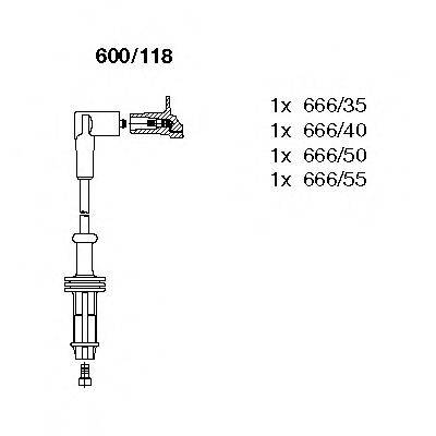 BREMI 600118 Комплект проводов зажигания