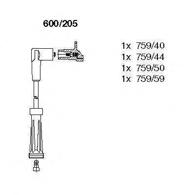 BREMI 600205 Комплект проводов зажигания