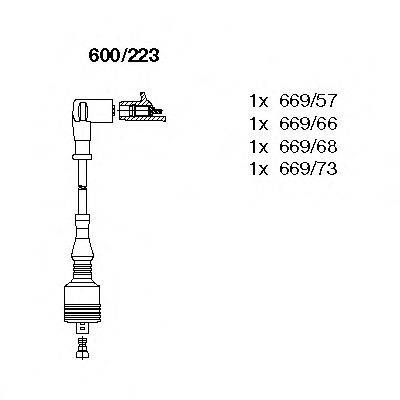 BREMI 600223 Комплект проводов зажигания