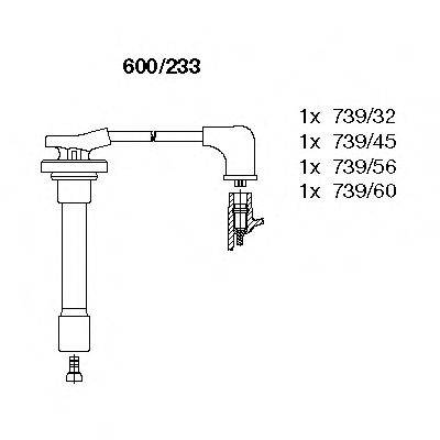 BREMI 600233 Комплект проводов зажигания
